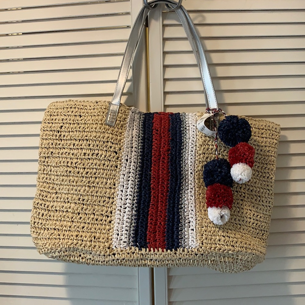 INC straw beach bag